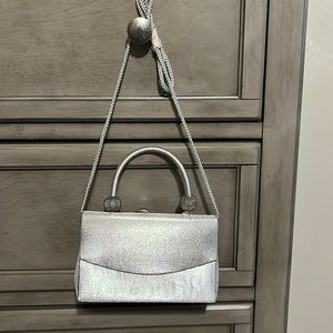 Evening silver purse